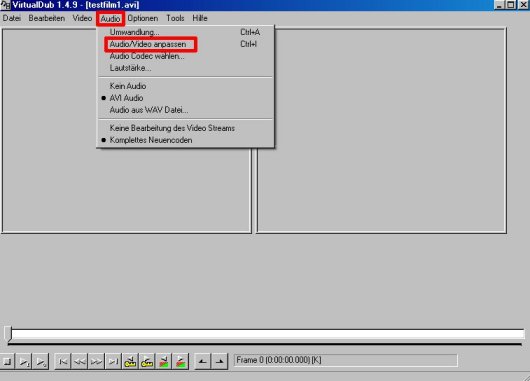 Auswahl "Video anpassen"