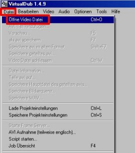 &ouml;ffnen der Datei
