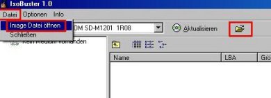 Datei mit Isobuster &ouml;ffnen