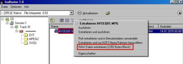 alternative M&ouml;glichkeit zu extrahieren