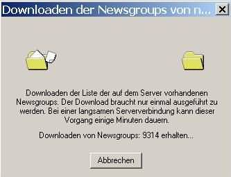 Download der Newsgroups