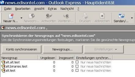 News Einstellungen